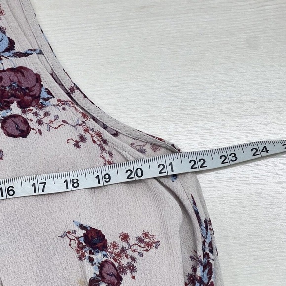 Free People Tree Swing Mini Dress Tunic S Boho Floral Lightweight Sleeveless - Picture 12 of 13